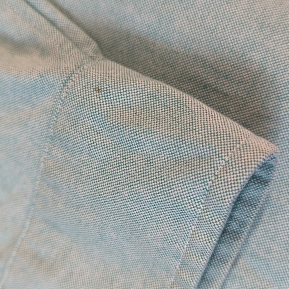 Ralph Lauren Button Down Shirt Teal Green 16.5 34/35 preppy classic 90s y2k - Picture 8 of 9